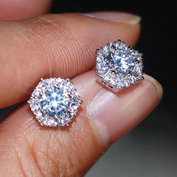 Jewelry - Sterling Silver 925 CZ earrings